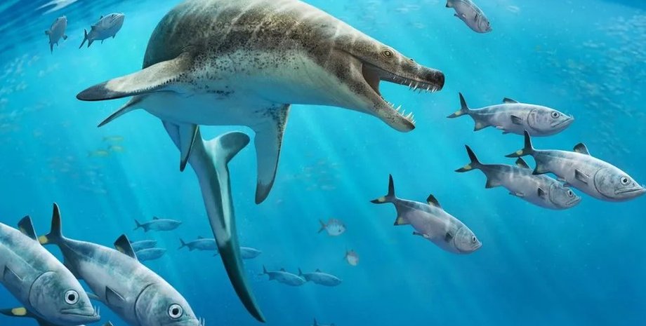 мезозавр, древняя ящерица