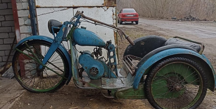 КМЗ К-1В, мотоцикл кмз, мотоколяска КМЗ