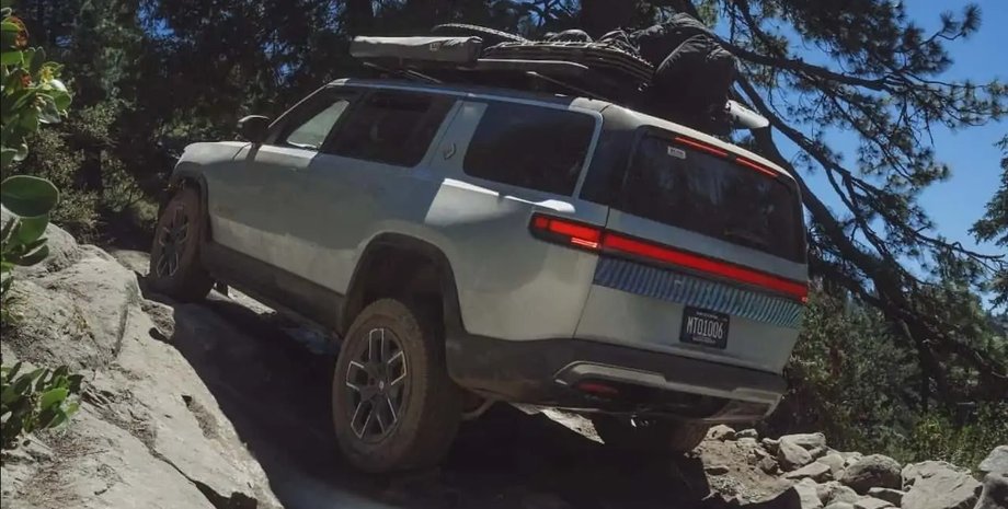 Rivian, Rivian R1S, Авто, Автомобили, Внедорожник, Электромобили, Электрокар, Фото, Видео, Бездорожье