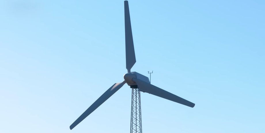 Вітряна турбіна на Буковині Вітряна турбіна, вітрогенератор, вітроелектростанція, Буковина, фото