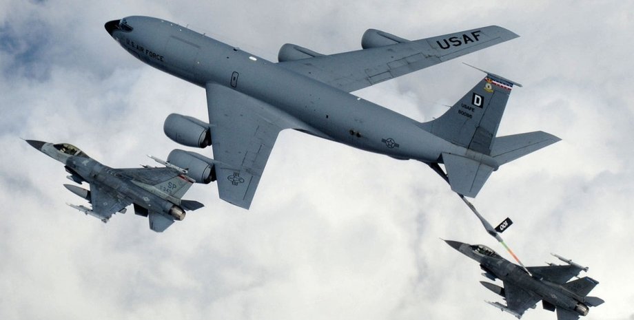 The Merlin Pilot system will allow KC-135 to fill fighters in the air without th...