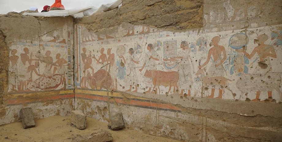 гробниця, стіни, малюнки, фото