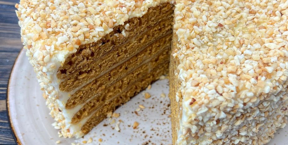 медовик, рецепт медовика, медовик без выпечки