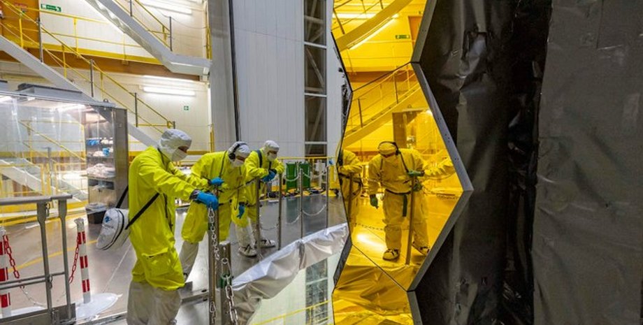 Телескоп Уэбба, главное зеркало