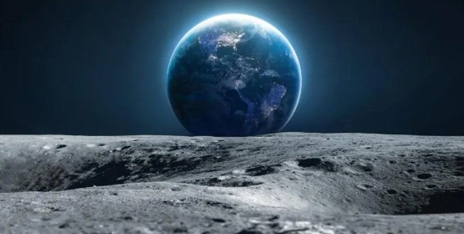 Луна, Земля