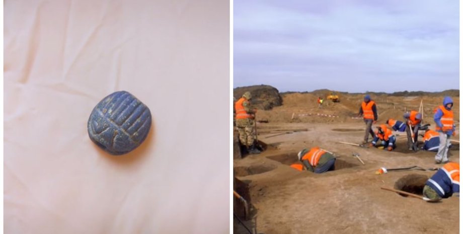 артефакт, археологи, розкопки під Полтавою, підвіска сарматів, древня прикраса