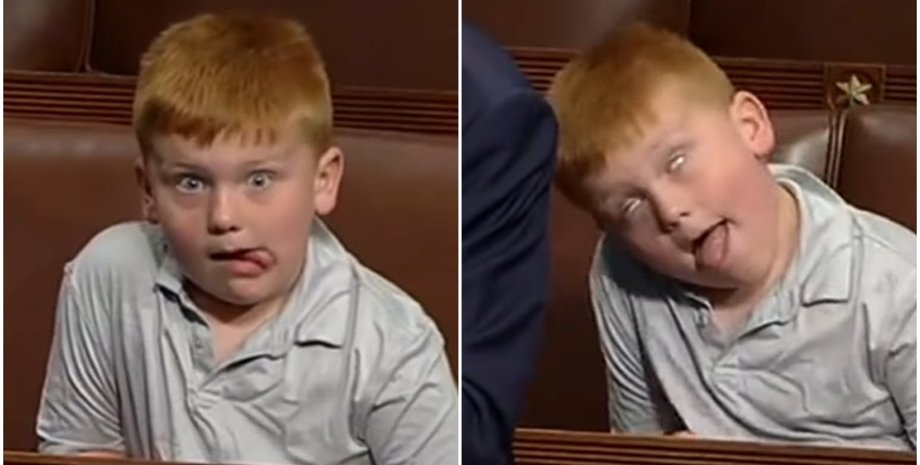 Выступление политика, конгрессмен Джон Роуз из штата Теннесси, реакция сына Гая Роуза, курьезы, приколы, интересные кадры, США