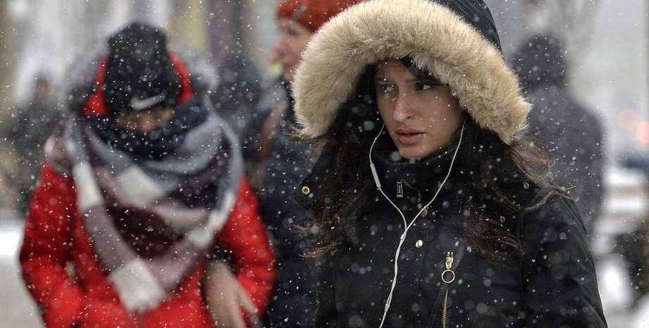 сніг, київ, люди, натовп