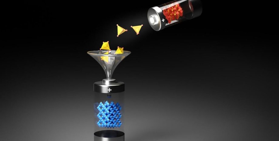 батарея і катод з кам'яної солі