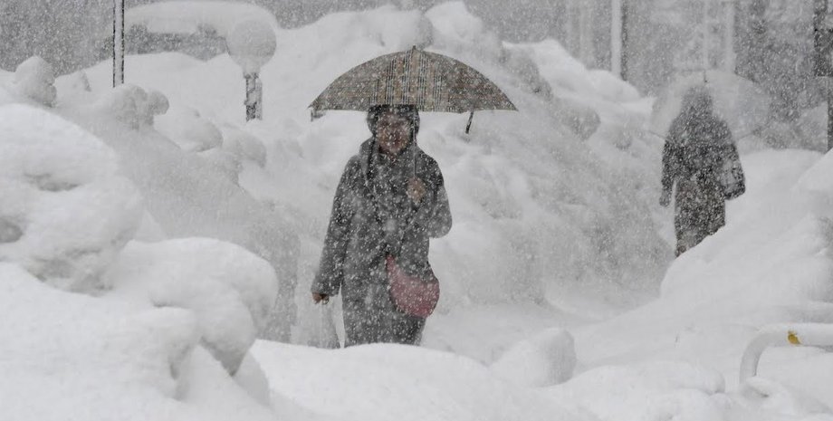 снегопад, снег, снег в Украине, идет снег