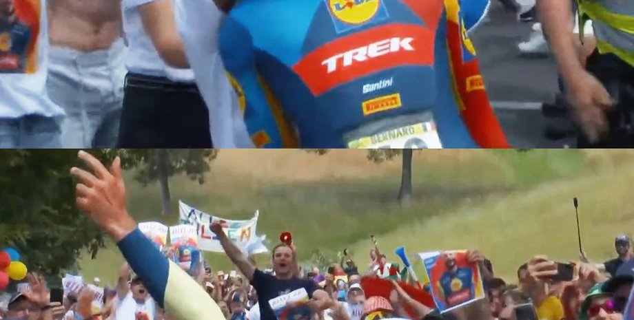 Жюльєн Бернар, дружина, поцілунок, Tour de France