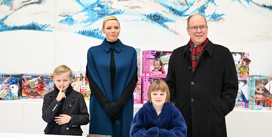 різдво в монако, княгиня шарлен, князь альбер, принцеса габріелла, принц жак, шарлен діти