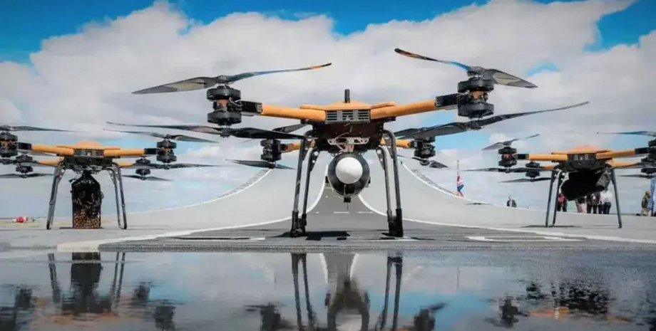 Дрони TRUAS на авіаносці TRUAS, дрон, вантажний дрон