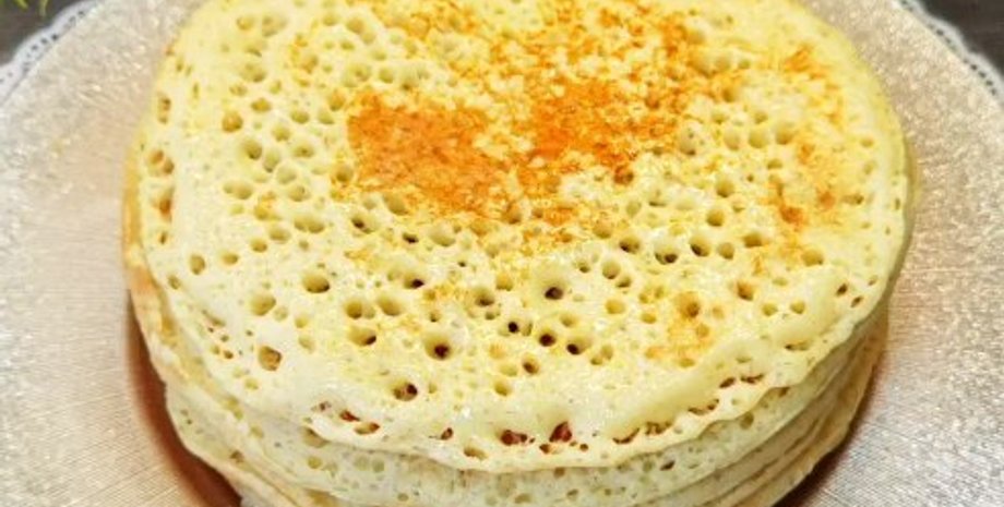 Блины с дырочками, блины, рецепт блинов