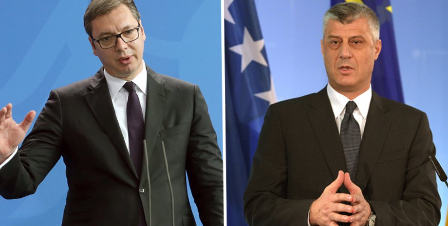 Александр Вучич и Хашим Тачи / Коллаж RT