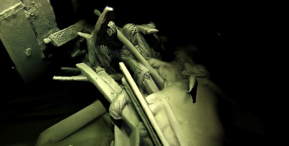 Обломки кораблей на дне Черного моря