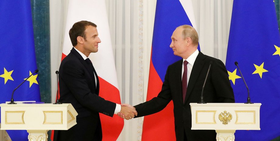 Эммануэль Макрон, Владимир Путин