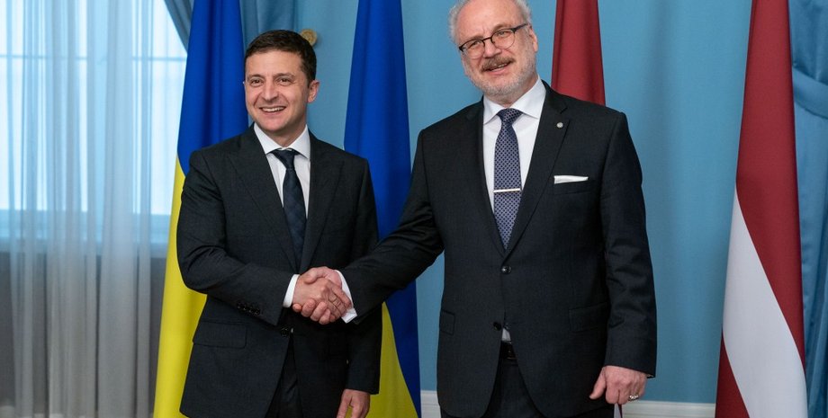 Владимир Зеленский и Эгилс Левитс / Фото: president.gov.ua