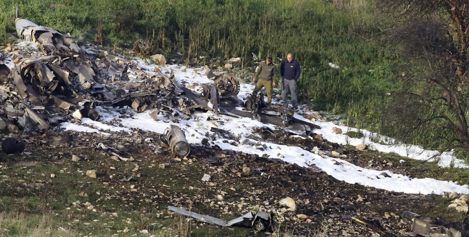 Место падения F-16 ВВС Израиля / Фото: wmot.org