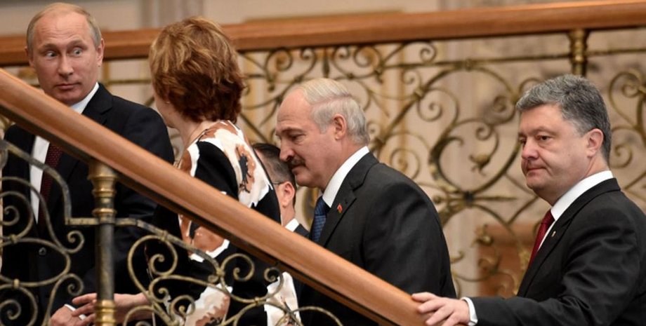 Путин, Эштон, Лукашенко и Порошенко в Минске / Фото: AFP