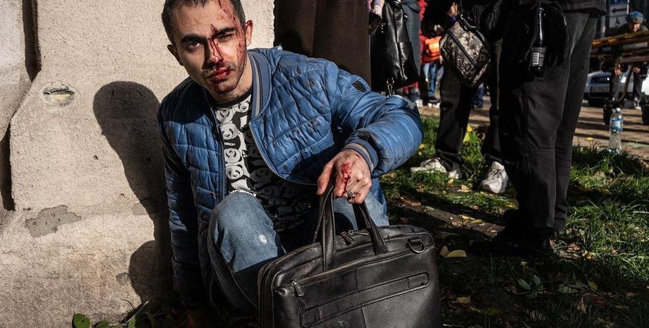 обстрел киева 10 октября, пострадавшие, медики, госпитализация, раненые