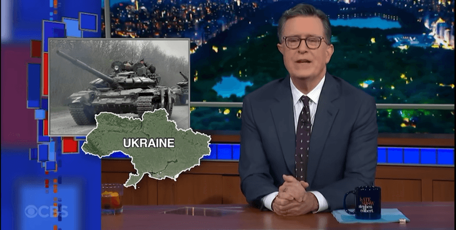 В популярном вечернем шоу США показали карту Украины без Крыма На CBS показали карту Украины без Крыма
