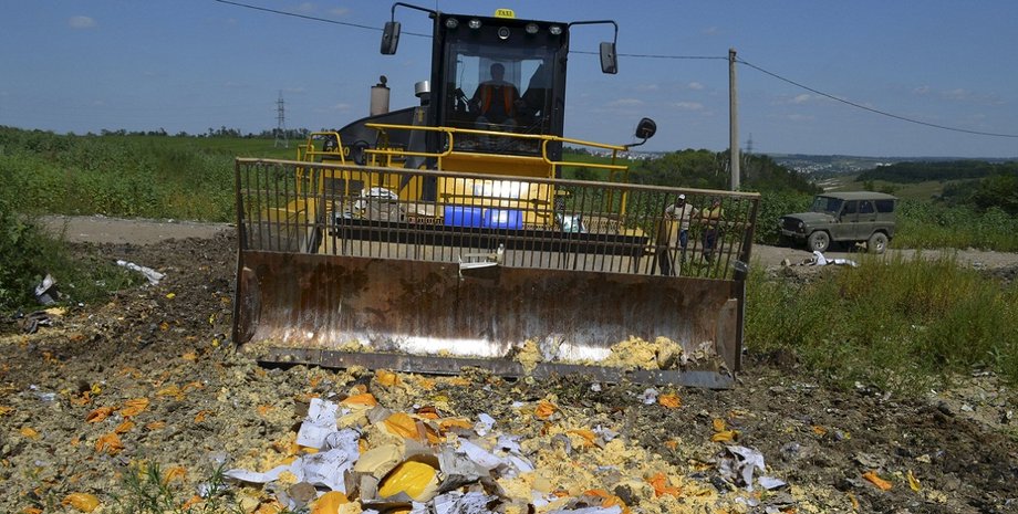 Уничтожение продуктов в России / Фото: ТСН