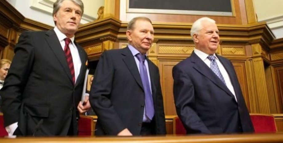Леонид Кравчук, Леонид Кучма и Виктор Ющенко