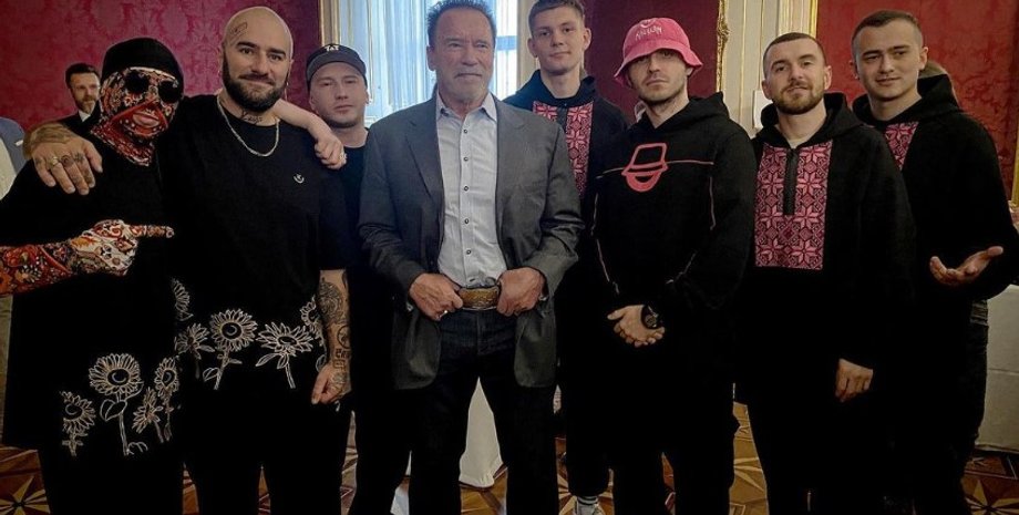 Kalush Orchestra, музичний гурт Kalush Orchestra, український гурт Kalush Orchestra, артисти з Kalush Orchestra, Арнольд Шварценеггер
