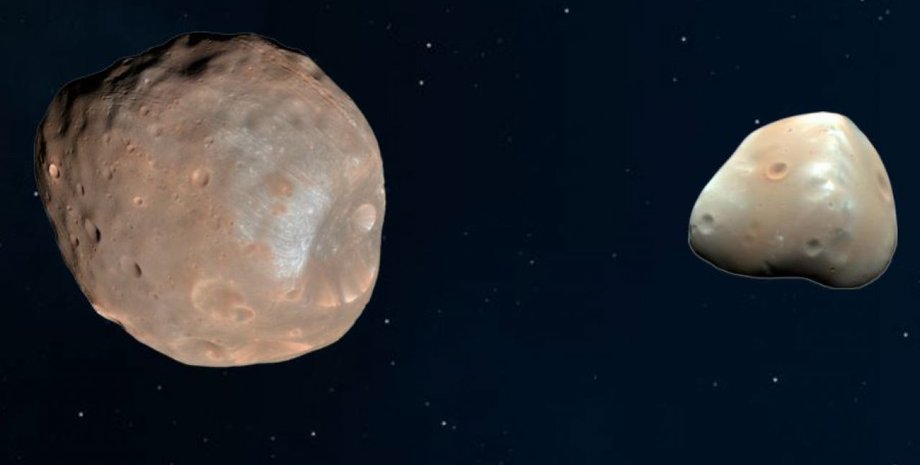 спутники, Марс, Деймос, Фобос