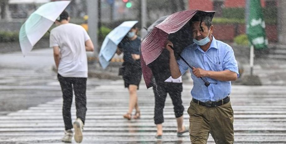 Тайфун в Китае