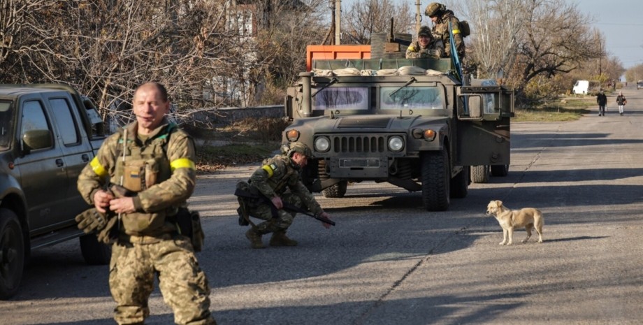 Украинские военные, освободившие Херсон