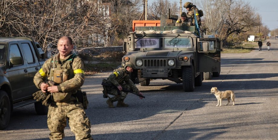 Украинские военные, освободившие Херсон