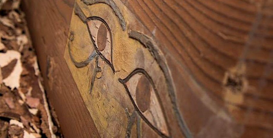Фрагмент саркофага, в котором была обнаружена мумия Шемая / Фото: Egypt Ministry of Antiquities