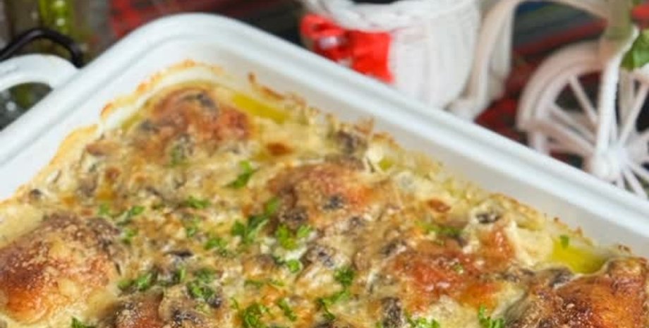 бедрышки с грибным соусом, кулинарные рецепты