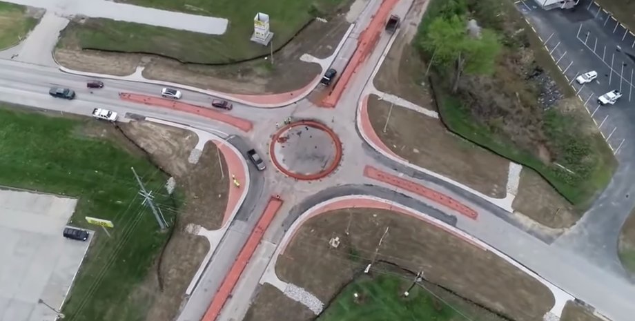 кольцевая развязка, кентукки, сша, паника