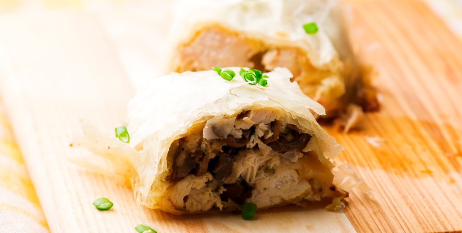 штрудель с капустой, штрудель, пирог с капустой, капустный пирог