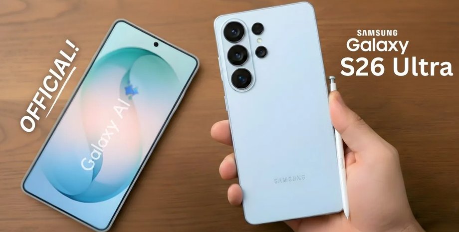 Смартфон Samsung Galaxy S26 Ultra дизайн утечки