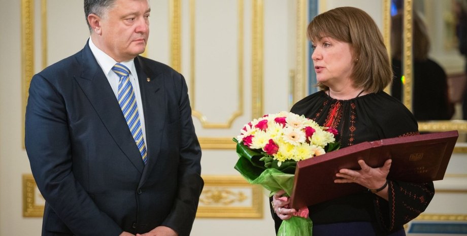 Петр Порошенко и Ирина Михнюк / Фото пресс-службы президента Украины