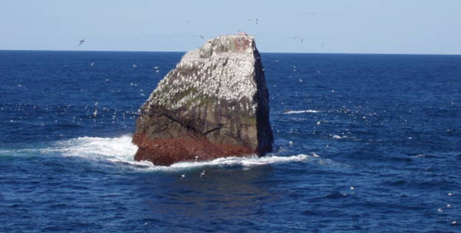 Острів Роколл, острів, природа, гори, скеля, вулкан, рекорд, виживання, океан, безлюдна скеля, військовий, морський біолог