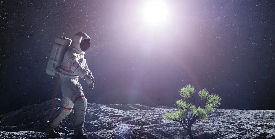 Луна, астронавт