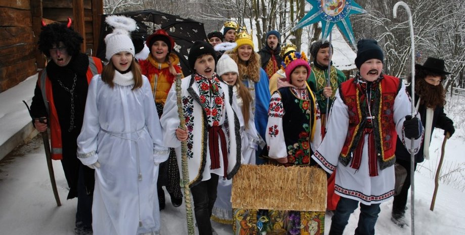 колядки, Різдво, вертеп