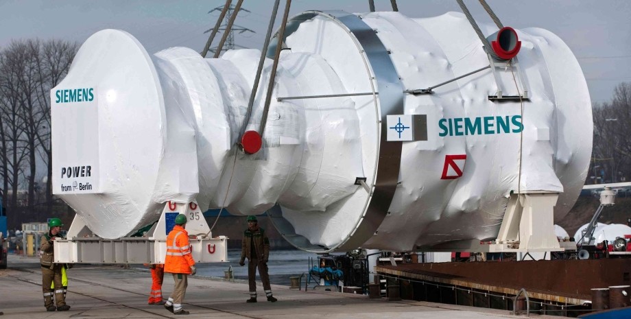 турбина Siemens, компания Siemens, северный поток турбина