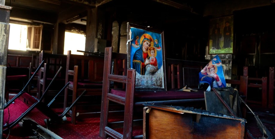 пожар в Гизе, пожар в церкви Абу Сифин, пожар в Египте