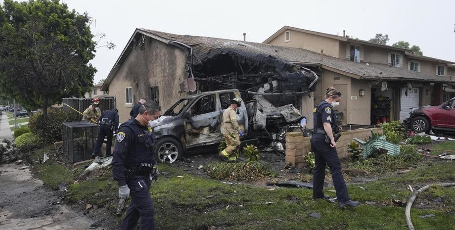 авиакатастрофа сан диего, Легкомоторный самолет Cessna 550, самолет упал, авиакатастрофа