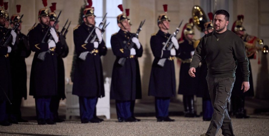 президент зеленский, владимир зеленский, визит зеленского в европу, зеленский в париже