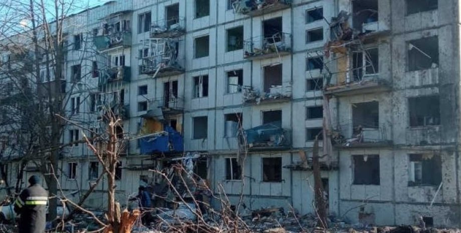 Жилой дом, Харьков, разрушение