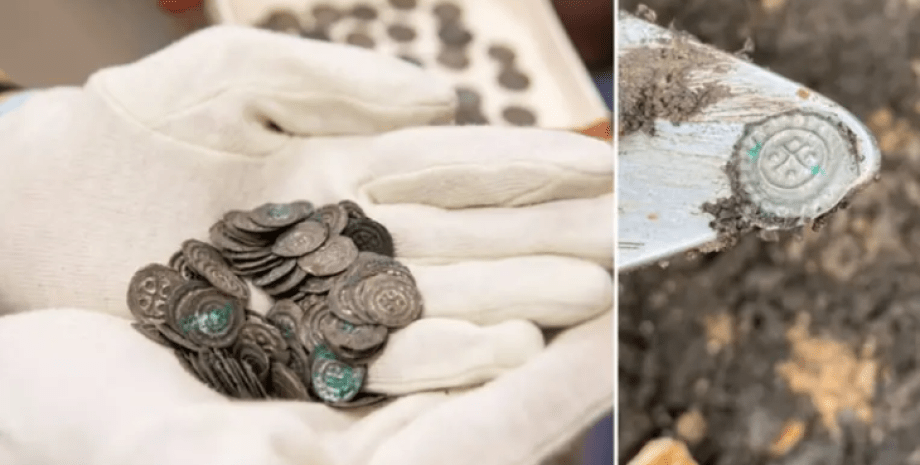 открытие средневекового кладбища, серебряные монеты, археологические раскопки Швеции, история средневековых монет, погребальные обычаи, археология