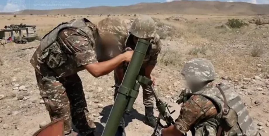 мінометний розрахунок, війська вірменії