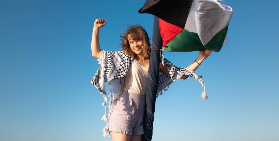 Грета Тунберг, Палестина, морская блокада